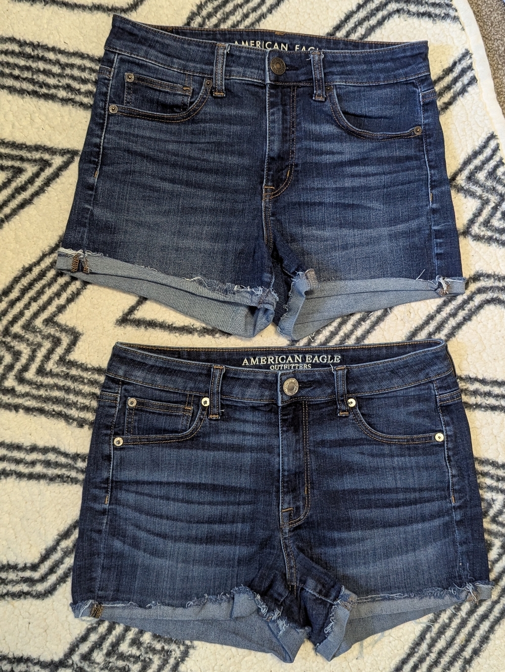 American Eagle Outfitters Hi-Rise Shortie Bundle Set Jean Shorts High Waisted